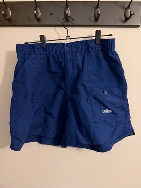 AFTCO Navy Performance Fishing Shorts